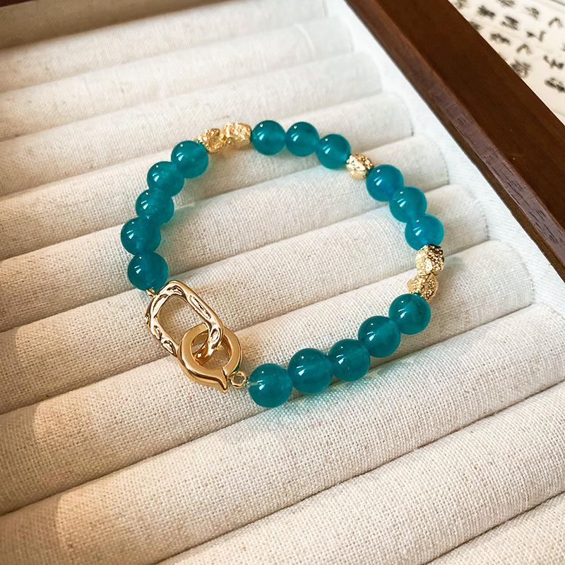 2024 Hot-Selling Women's Luxury Natural Stone Beaded Bracelet - Ethnic Chinese Style