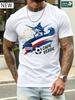 T-shirt de Football 180g Coton Pur T-shirt Style Fan de Sport T-shirt de Football Cap-Vert 100% Coton Manches Courtes Drapeau Marlins Impression Football Tenue d'Été