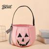 Large Candy Treat Bag Halloween Pumpkin for Kids Trick or Tote with Handle Reusable Snack Bucket Party Favors Cute Gift