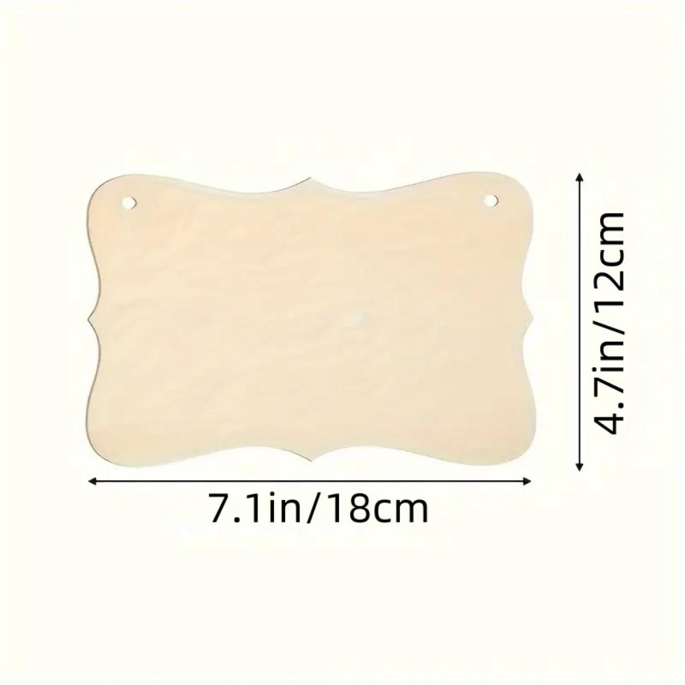 Wooden Blank Hanging Sign, Create DIY Handmade Painting Craft, Writing and Home, Room Decoration, Suitable for Various Occasions