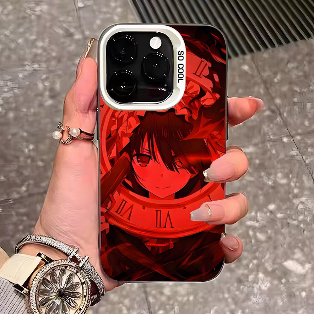 Anime Date A Live Tokisaki Kurumi Cute Phone Case For IPhone 17 Pro Max 16 15 14 13 11 12 Mini Xs Xr 8 Plus Se Color Silver Cove