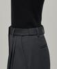MUSINSA STANDARD WOMAN Women'S Heavyweight Fleece-Lined High-Waisted Wide Hidden Elastic Waist Slacks [Gray]