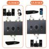 YFFSFDC Bidirectional RCA Stereo Audio Switcher HiFi AV Sound Channel 1 Input 2 Output 2 Input 1 Output Compatible with Stereo CD Players RCA Stereo