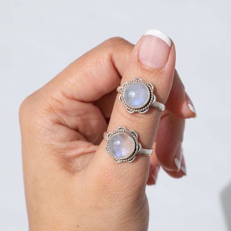 Initial Birthstone Ring • Letter Ring by Sunrise • Mothers Ring • Birthday Gifts • Bridesmaid Gifts • RM74F39