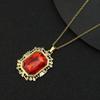 Same The Sandman Ruby Necklace Square Pendant Cos Props Birthday Christmas Gift