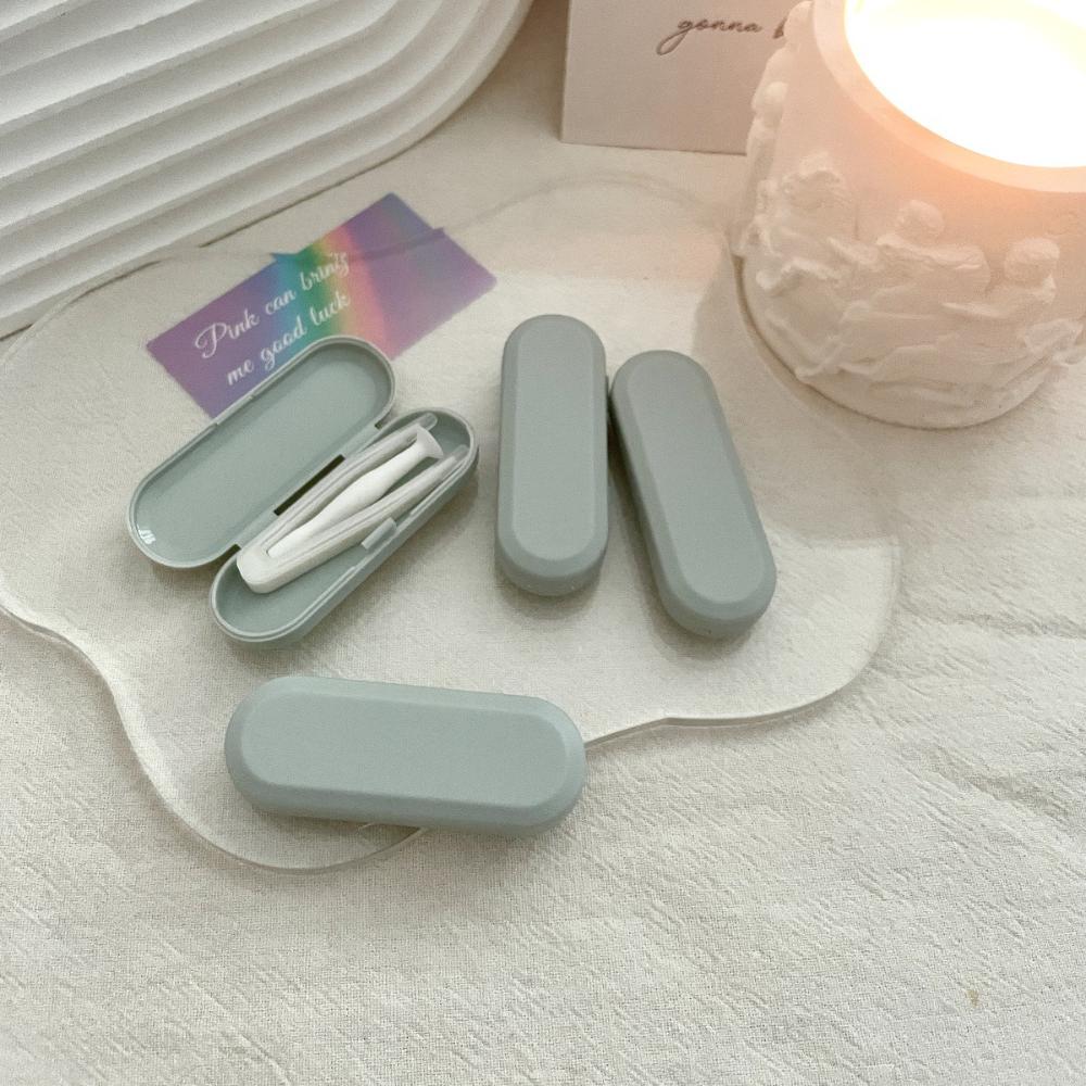 Portable Eye Care Tool Set Transparent Contact Lens Accessories Kit Contact Lens Storage Case Multi-Color Candy Color Lens Box