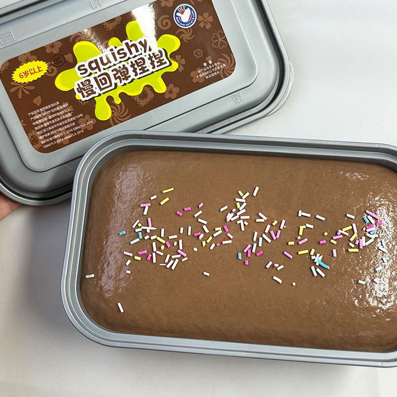 Squishy Toy Cartoon Decompression Toys Cute Slow Rebound Simulation Toast Box Toys Creative Anti Stress Release Toys Gifts