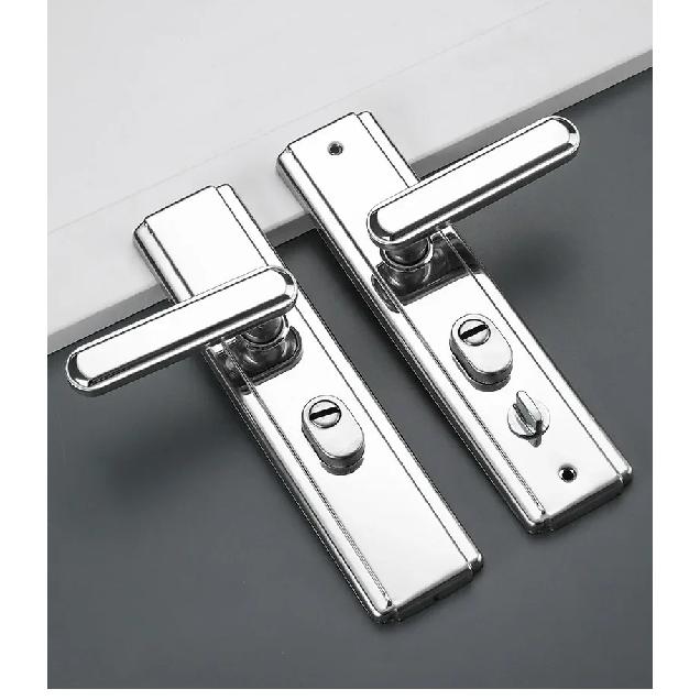 Stainless Steel Thickened Anti-theft Door Lock Universal Multifunctional Anti-theft Door Handle Lock Hardware Accessories