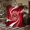 Koc Flanelowy Nottingham Forest Football Print Miękki Ciepły Koc na Sofę Łóżko do Domu Biura Sypialni