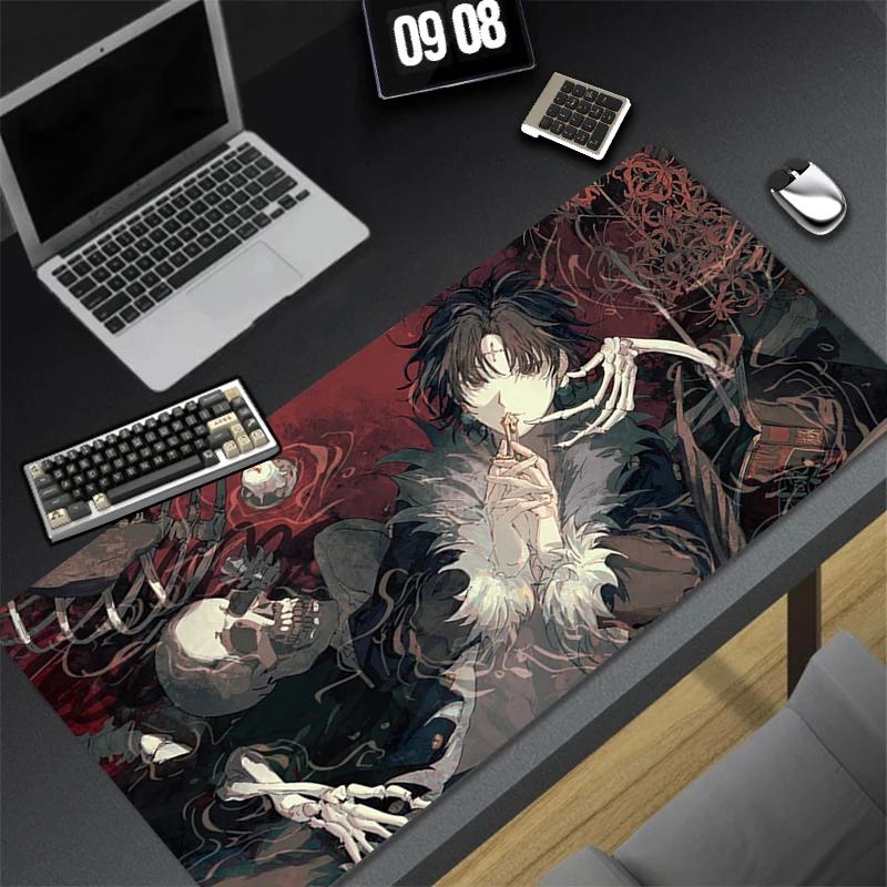 Computer Gaming Accessories Mousepad Office PC Mouse Pad Keyboard Pad Desk Decoracion Hhunter x Hhunter Chrollo Anime Desk Mat