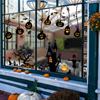 4Pcs/set DIY Halloween Pumpkin Stickers Self-adhesive Halloween Wall Sticker  Halloween