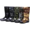 Rain Shoes Men's High Tube Fishing Boots Mining Camouflage Rain Boots Long Tube Rubber Shoes Anti Slip Waterproof Shoes