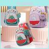 Adorable Lightweight Nylon Backpack For Kids With Fun Cartoon Design And Arched Straps