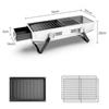 Camping BBQ Grill Folding Barbecue Grills Portable Mini Firewood Stove Picnic Wood Burning Charcoal Grill Burner for Camping