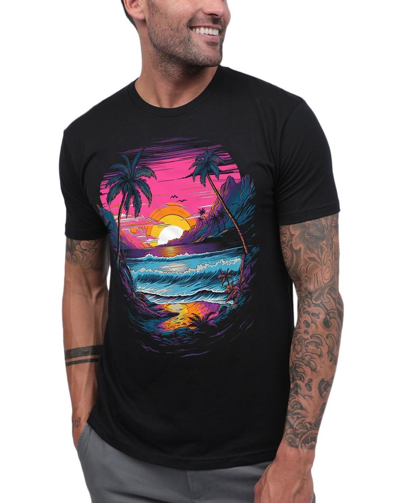 INTO THE AM Men's Graphic Tees S - 4XL Cool Lightweight Fitted Printed Design T-Shirts Nature O-Neck Short Sleeves  50989