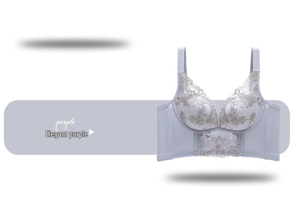 Cinema-Quality Lace Embroidery Underwire-Free Women's Shaping Bra