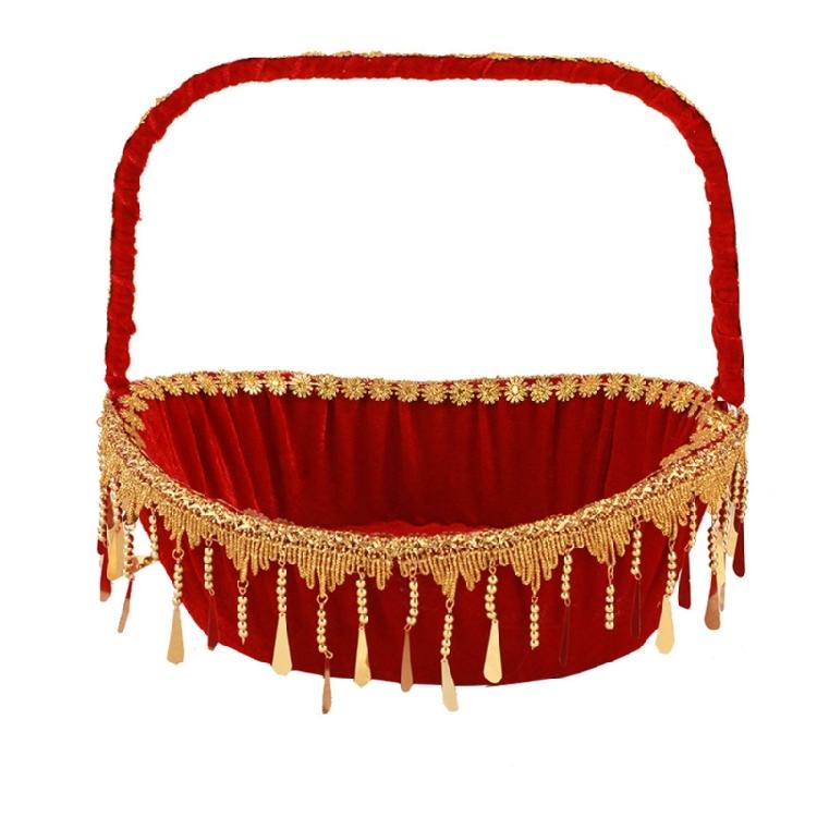 Blütenblatt-Wurfkorb Leicht zu tragen Handkorb für Blumenmädchen für Kirchenhochzeiten und Gartenveranstaltungen Zeremonie Dekorationen