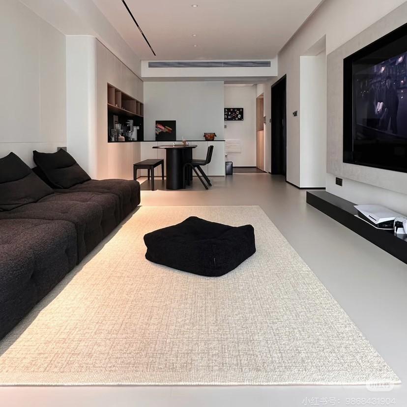 Luxusní minimalistický obývací pokojový koberec krémové barvy velký kusový koberec pro pohovku ložnici domácí dekor