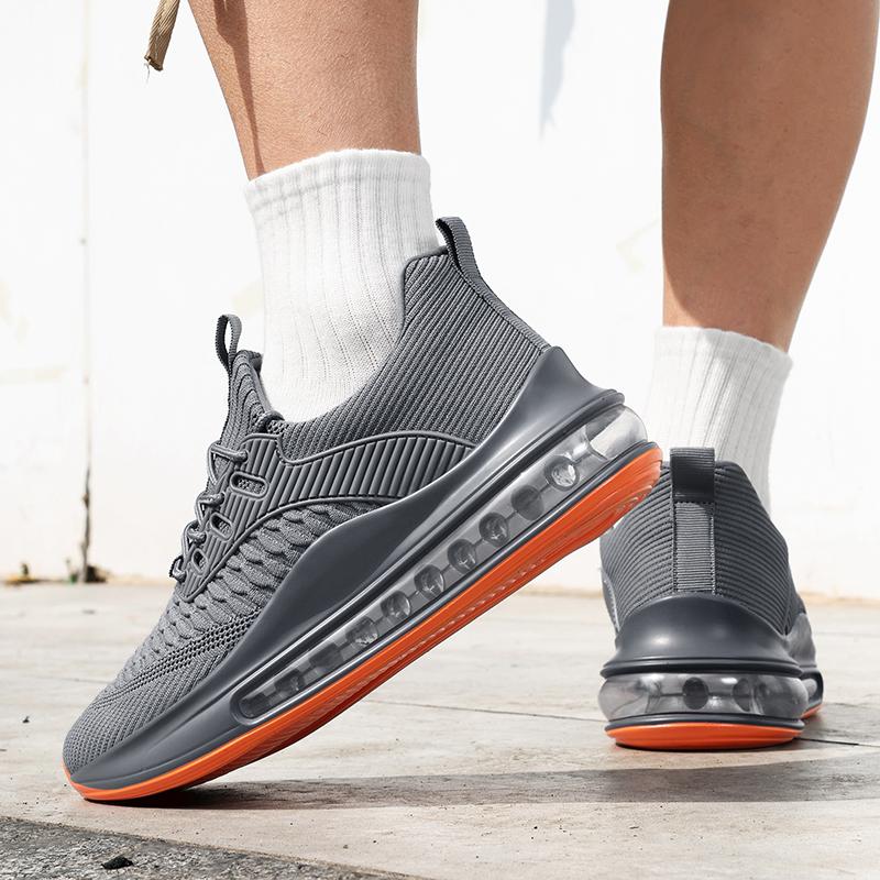 Fashion New Spring and Autumn Soft soled Running Men's Mesh Breathable Casual Sports Shoes Men's Coconut Trendy Shoes Men's Shoes