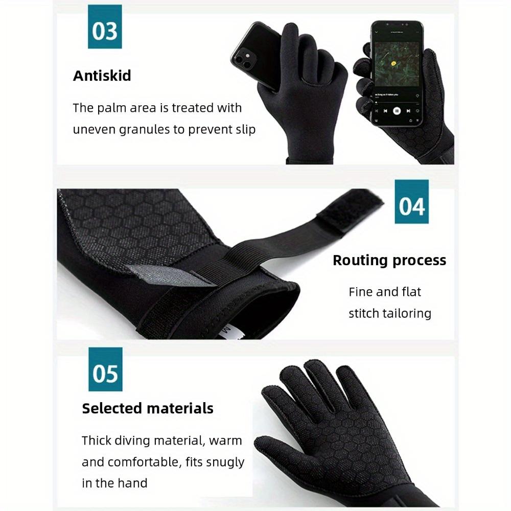 Luvas de mergulho Surf Wetsuit Luvas 3mm Neoprene Térmicas Antiderrapantes Flexíveis Para Pesca Submarina Natação Rafting Caiaque Remo