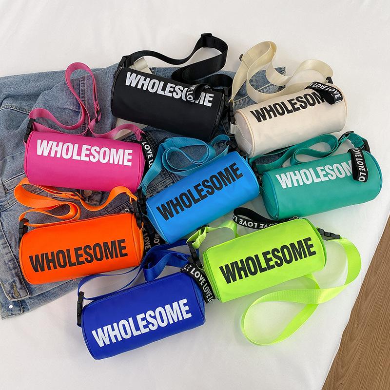 Round-shaped Slanted Crossbody Small Bag, Trendy Single-shoulder Bag, Girl's Simple Casual Sports Money Bag