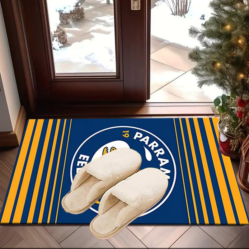 Parramatta Eels Team Crest Area Rug Office rug, Chair Rug, Decor Carpet Livingroom bedroom Mat, Large Size Fan gifts Christmas gifts