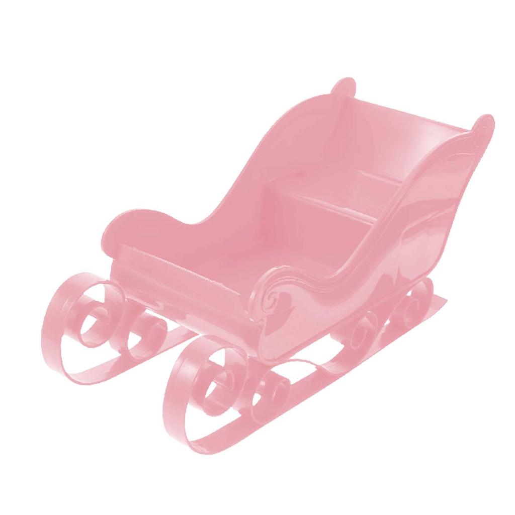 Santa Sleigh Miniature Sleigh Xmas Collectible Mini Sled Ornament Sled Figurine