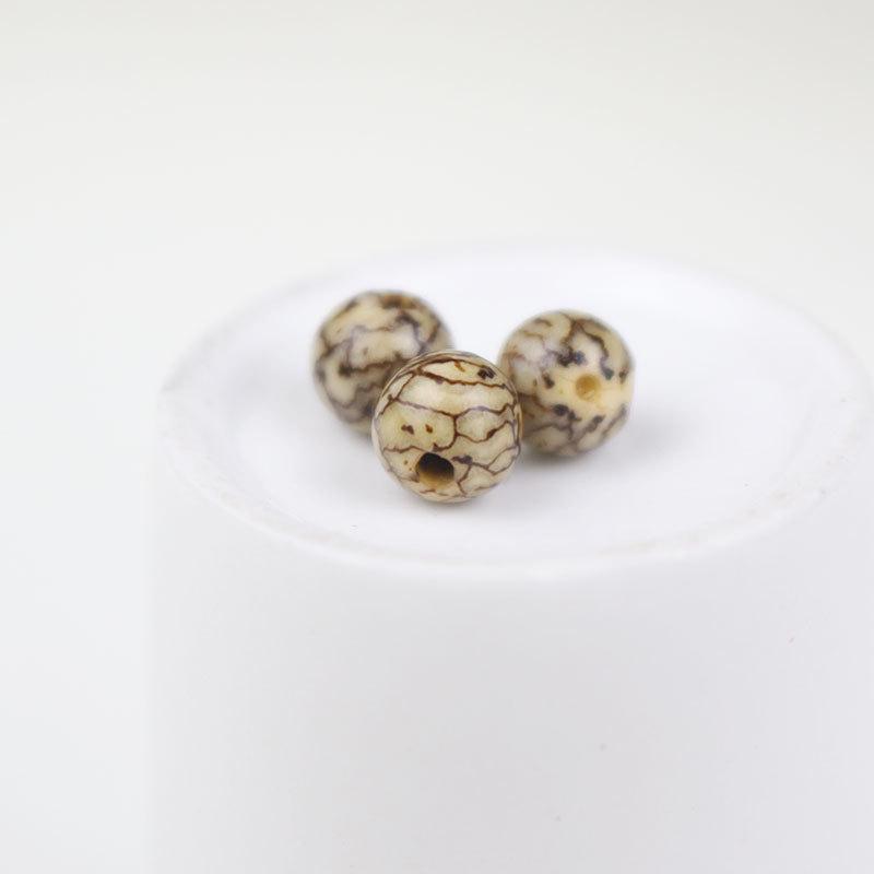 Silver Line 6MM Bodhi Seed Beads for DIY Buddhist Wenwan Accessories, New Chinese Style