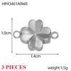 3PCS/LOT CARLIDANA Handmade Gold Plated Stainless Steel Charms, Sun Star Flower Butterfly Pendants for Bracelet Necklace Making