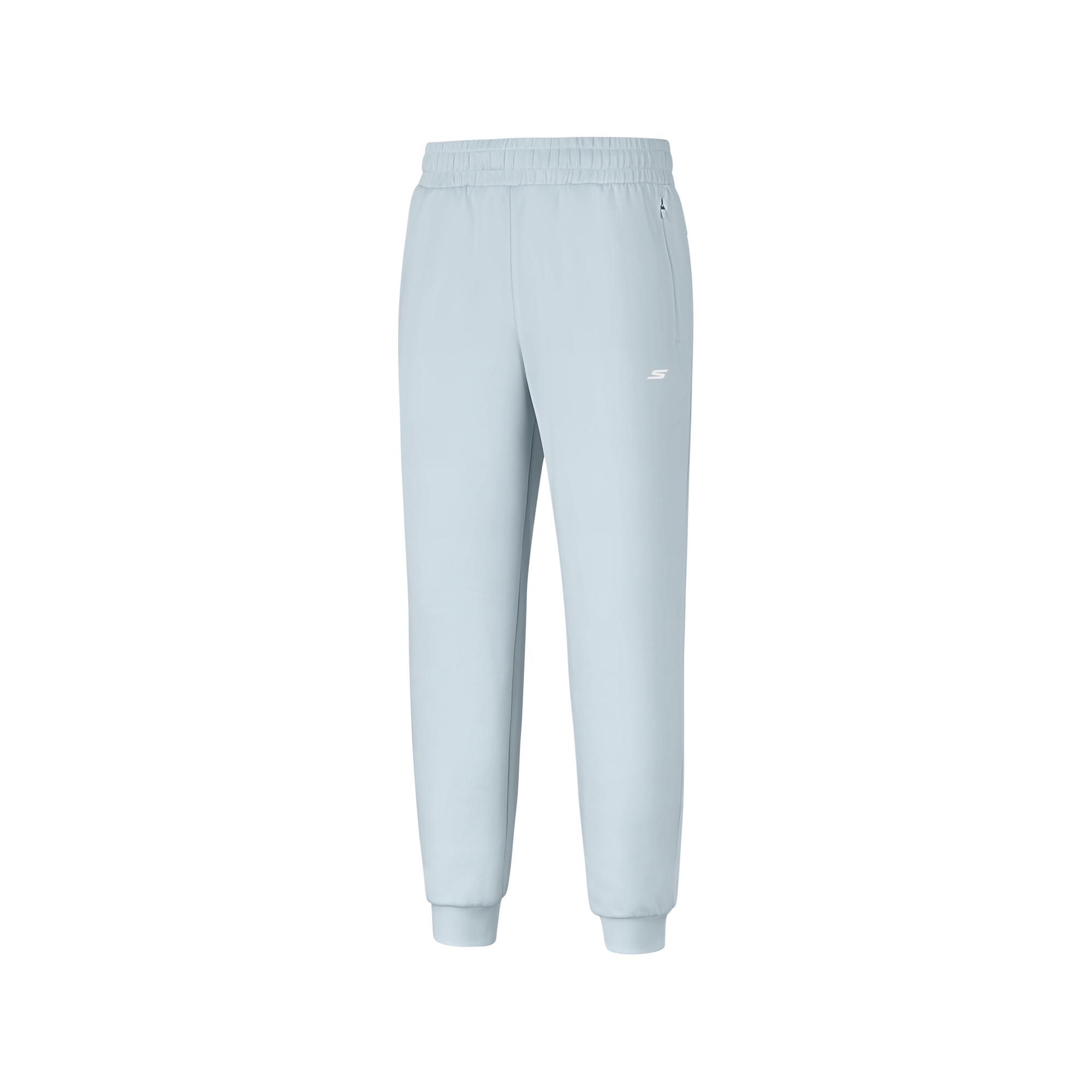 Skechers Warm Quick-Dry Moisture-Wicking Comfortable Loose Fitness Running Knitted Sports Pants Men pants Dawn-Gray P425M205-01DS S
