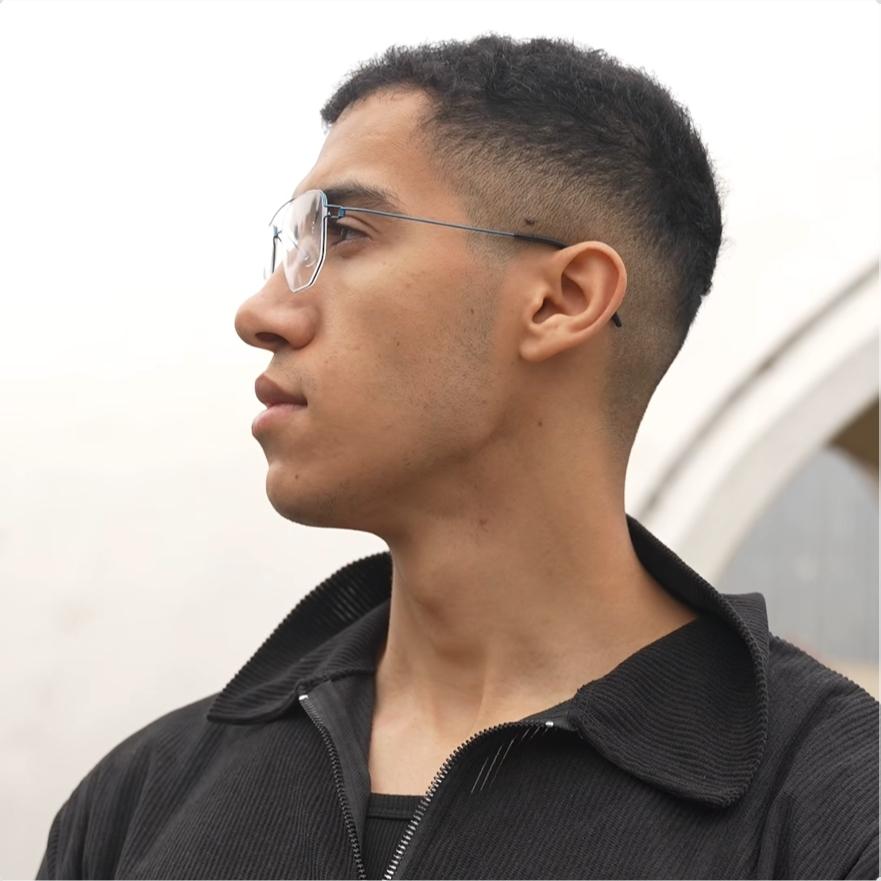 Denmark Men Double Beam Glasses Frame EDWIN Fashion Square Titanium Ultralight Eyeglasses Women Screwless Business Retro Eyewear