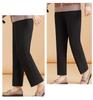 Mom's Plus Velvet Warm Cotton Pants for Middle-Aged and Elderly Women - Large Size, Loose-Fit, Suitable for Spring, Autumn, and Winter.