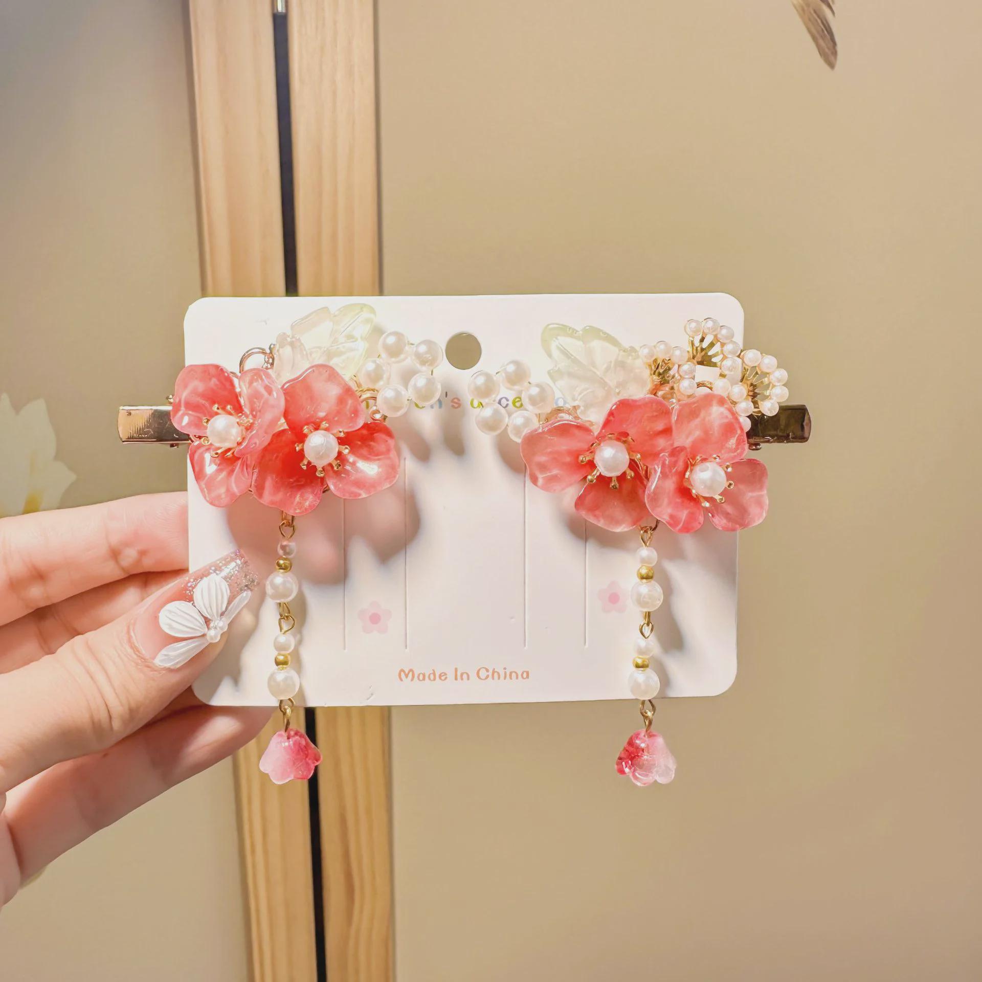 

Набор шпилек для волос в китайском стиле Ханьфу для девочек - аксессуары в виде феи-кисточки