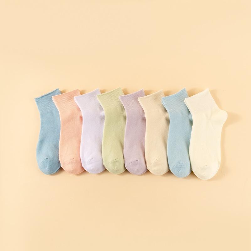 10 Pairs of Socks, Women's Short Socks, Summer Thin Cotton Socks, Anti-odor Loose Boneless Postpartum Socks, Versatile Short Socks