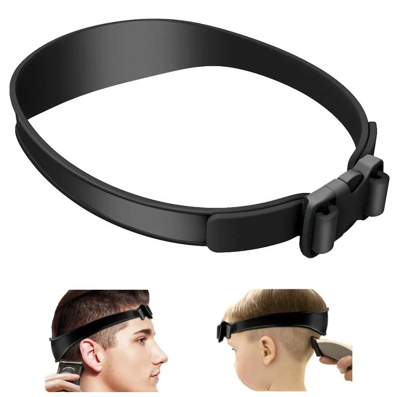 Hot Sale Curved Soft Silicone Haircut Band, Breathable DIY Hair Trimming Template, Home Hair Styling Guide for Men Boys