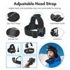 Sports Camera Accessory Set Chest Strap Mount + Head Strap + Neck Holder + Phone Holder for Cycle Hiking Boating Travel