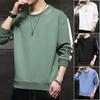 Men's Sweatshirt Spring New Youth Hong Kong Style Casual Loose Round Neck Long Sleeve Versatile T-shirt Bottoming Shirt