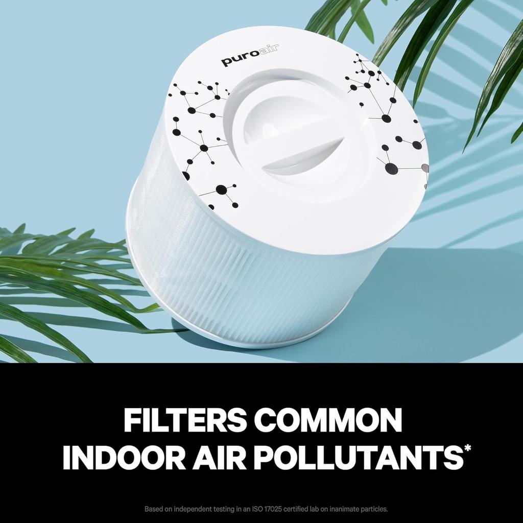 Filtro di ricambio per purificatore d'aria Puro 240, Filtro HEPA True 3-in-1 per fumo, polline, polvere e inquinanti domestici comuni