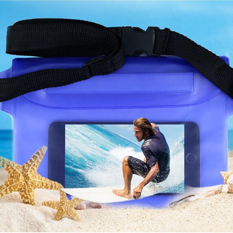 Large Capacity Rafting Waist Pack Underwater Phone Pouch Clear Waterproof Swimming Bag for Pool Beach And Outdoor