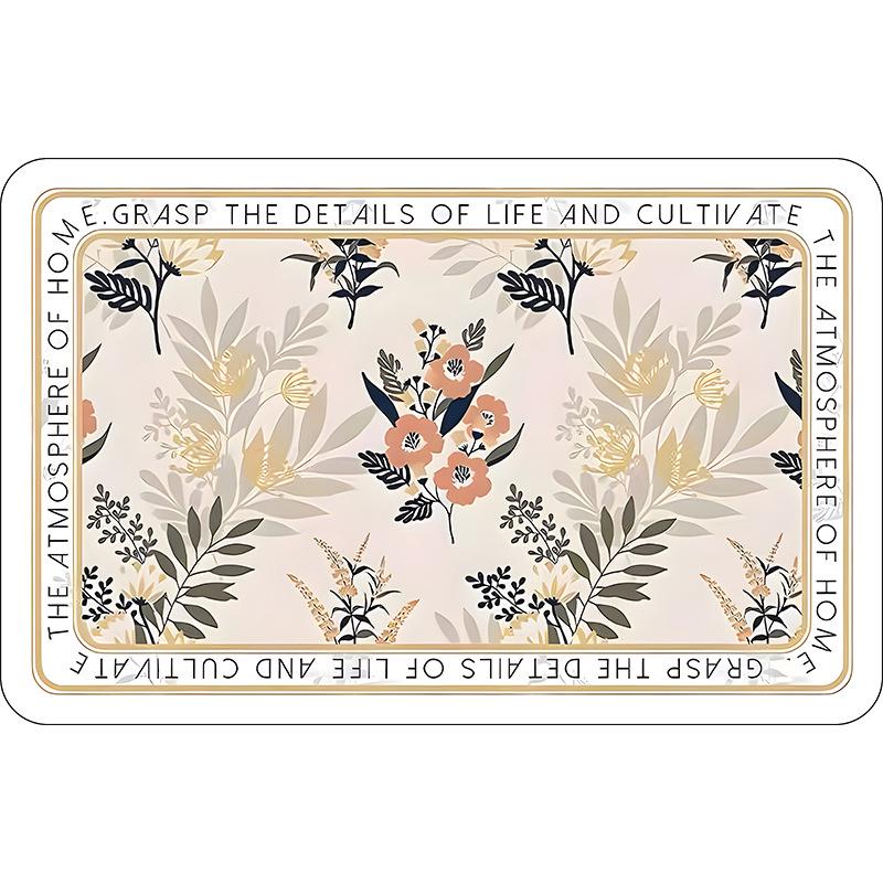 Minimalist Absorbent Diatomaceous Earth Bathroom Floor Mat - Easy Clean, Dirt-Resistant Toilet Pad