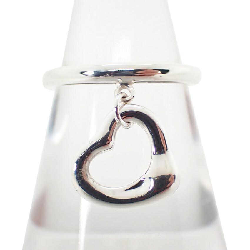 [Used] TIFFANY 925 Open Heart Ring / Size 7 / j9-3
