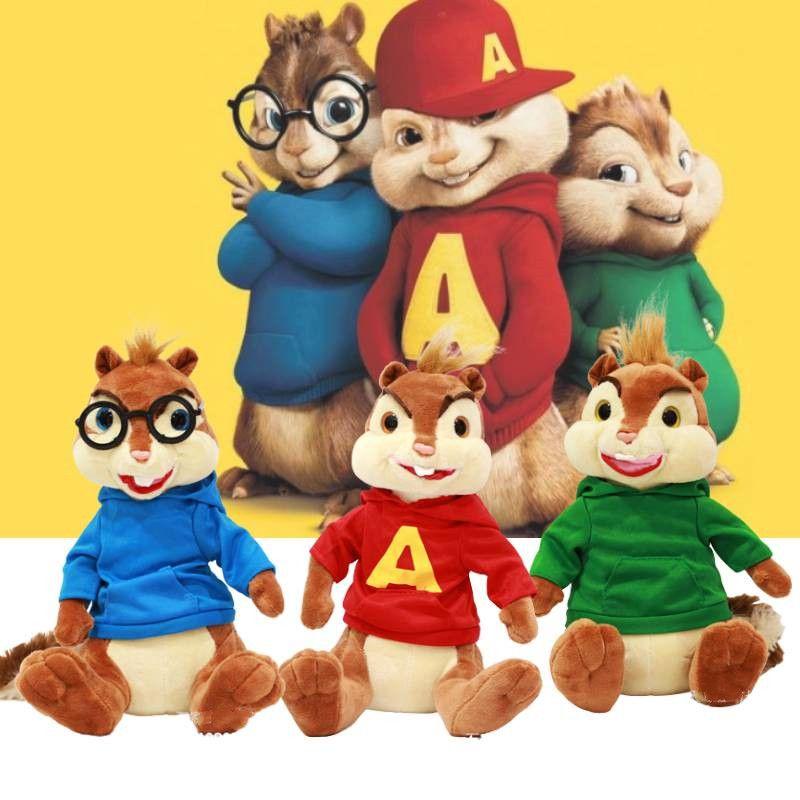Knuffelige Alvin And The Chipmunks Pluche Zacht Knuffeldier Poppen Speelgoed Cadeau