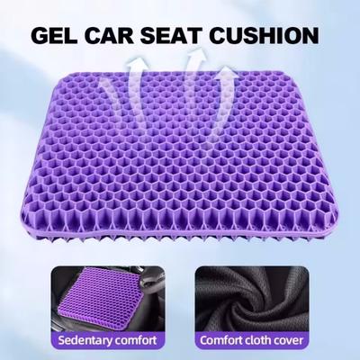 Gel Seat Cushion Summer Breathable Honeycomb Design For Pressure Relief Back Tailbone Pain for Home Office Wheelchair Chair Cars