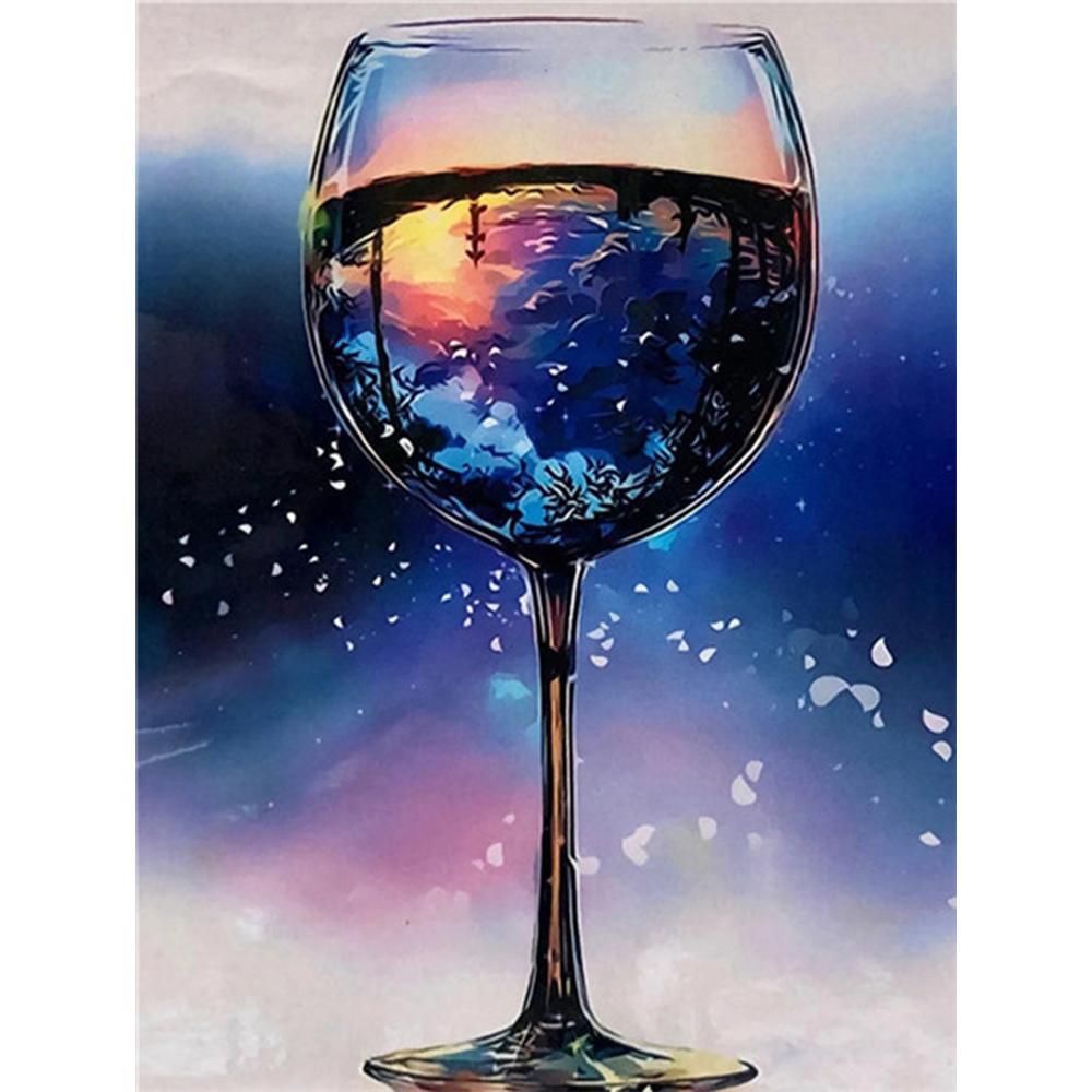 5D Diamant Malerei Landschaft Bilder von Strass Stickerei Kreuzstich Tasse Mosaik Dekor für Zuhause