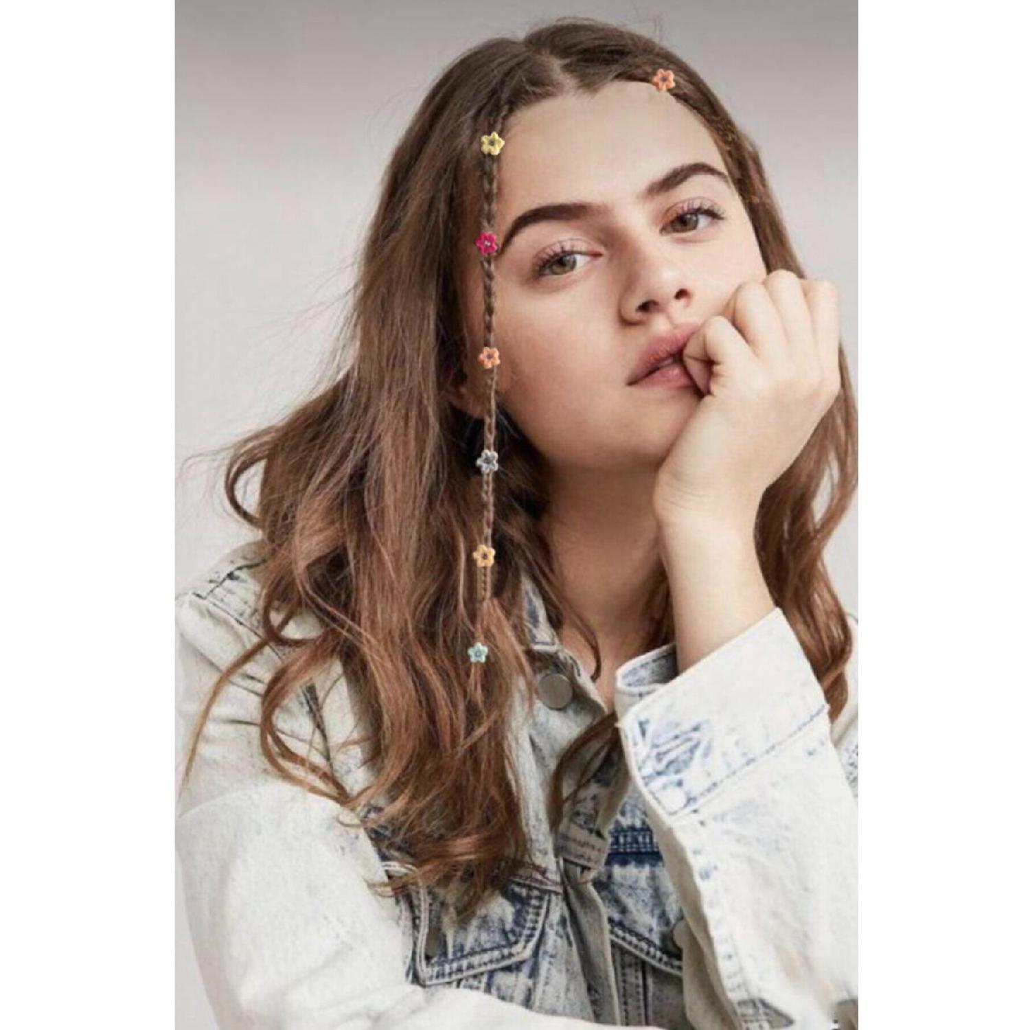 

Women s 12-piece Rainbow Colored Hair Ornament