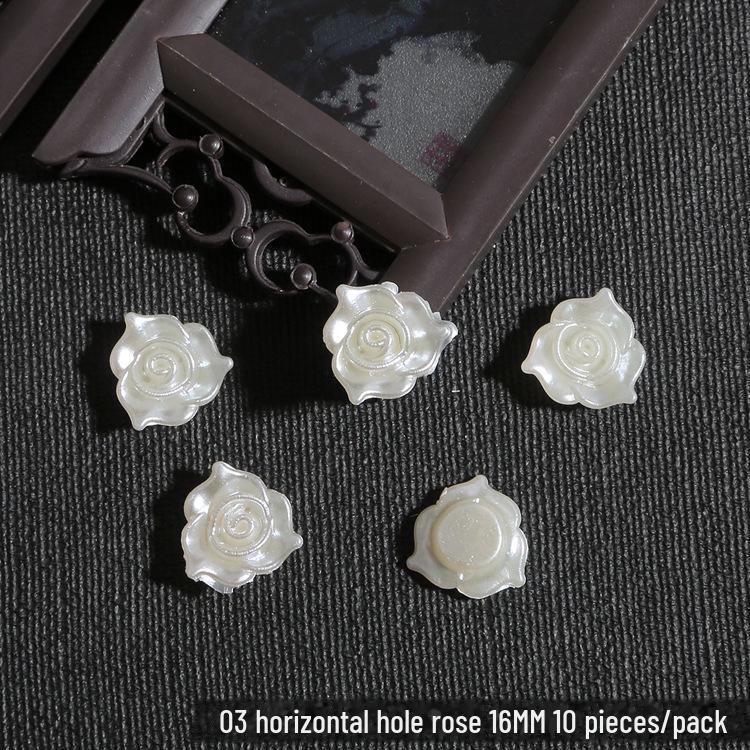 DIY sada dětských vlasových doplňků: ABS perla, Akrylový květ, Lístky lilie a chryzantémy