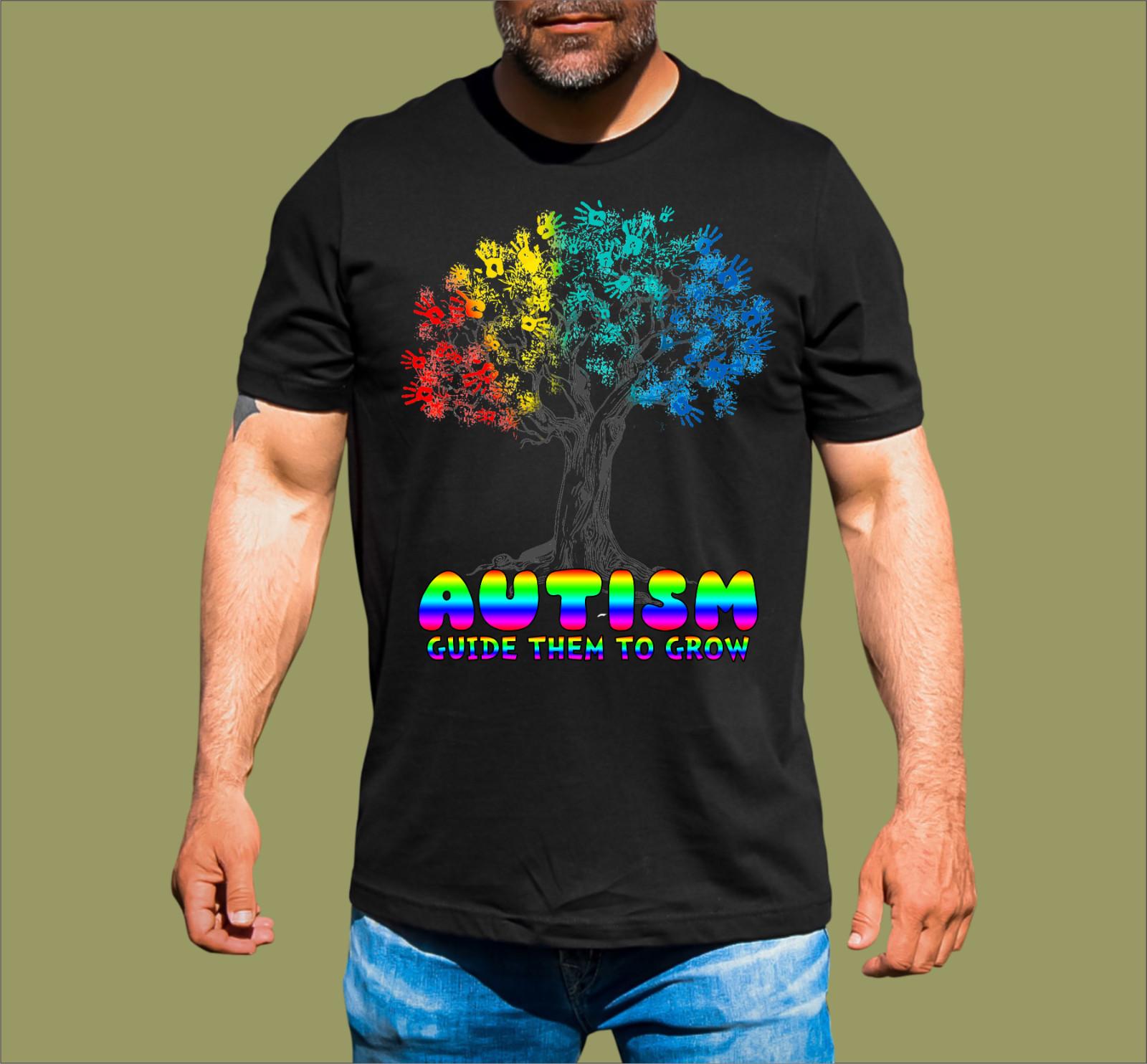 AUTISM GUIDE THEM TO GROW T-SHIRT XL
