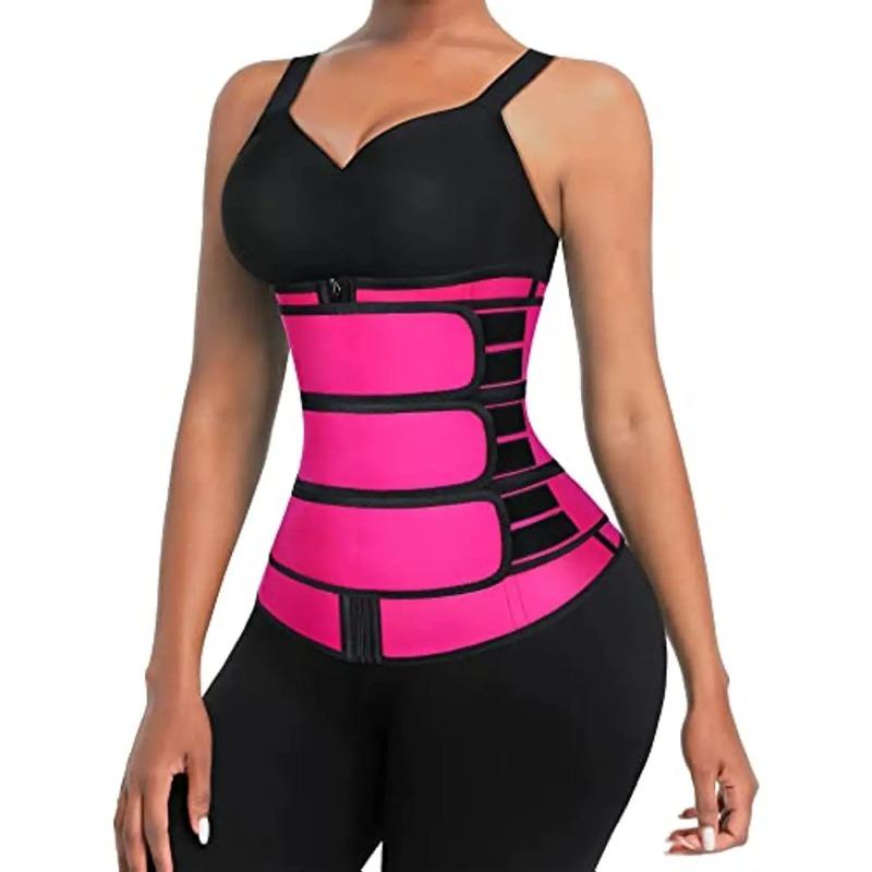 Women Waist Trainer Cincher 3 Straps - Tummy Control Sweat Girdle Workout Slim Belly Band for Weight Loss