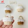 1:12 Puppenhaus Miniatur Mini Rattan Korb Dekokorb Möbel Heimmodell Dekor Spielzeug Puppenhaus Zubehör