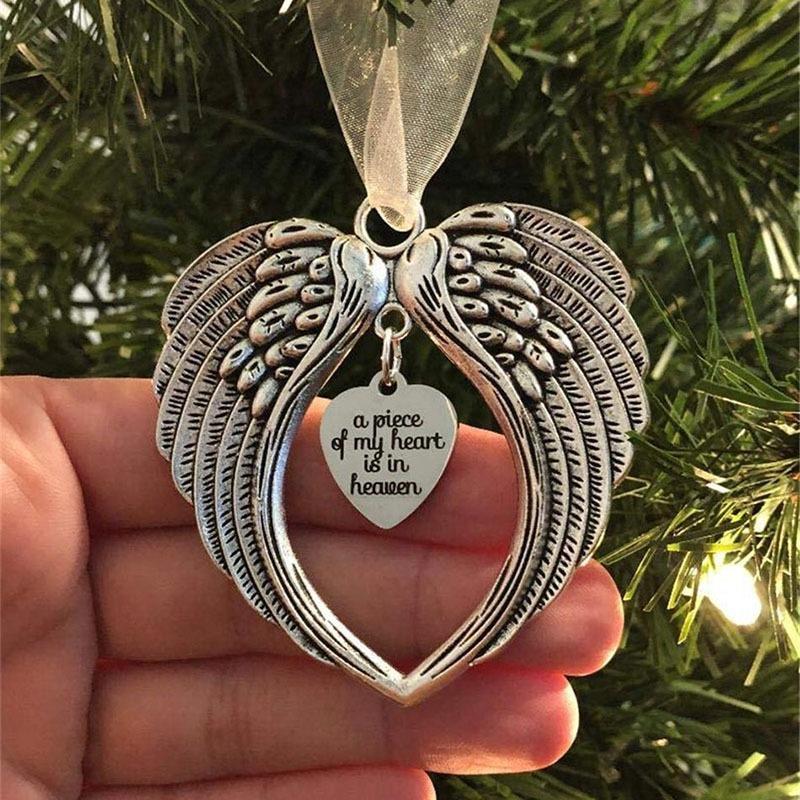 Angel Wings Round Photo Christmas Ornament - Practical Home Decor for Festive Celebrations and Memorable Moments Creativity